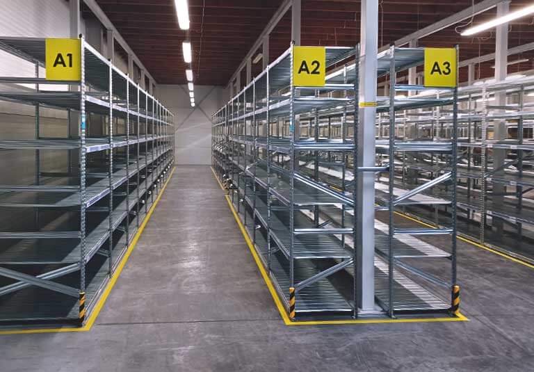 regały półkowe metalowe system 1-2-3 Metalsistem