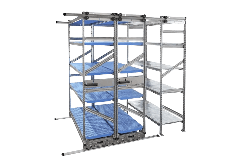 regały magazynowe jezdne Mobieasy