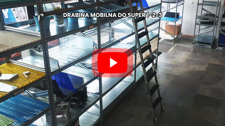 Drabina do regału magazynowego