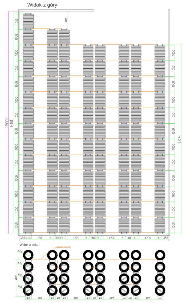 Realizacja CBTC - Regały na koła