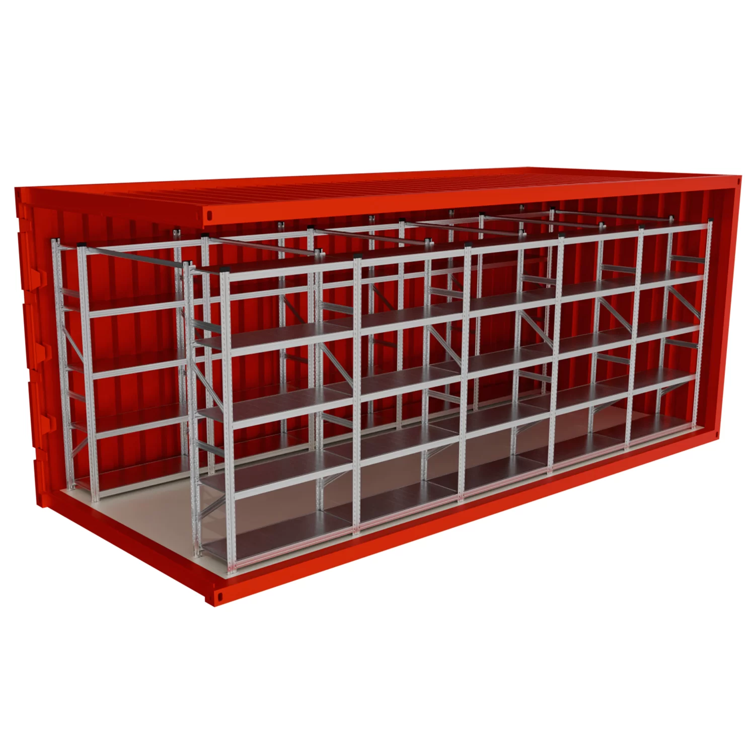 Regały do kontenera morskiego