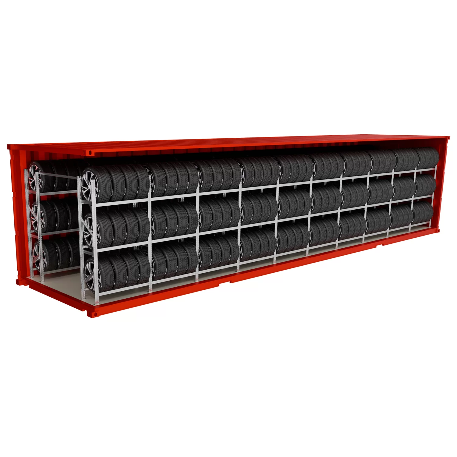 Regały do kontenera morskiego