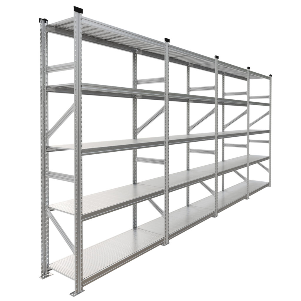 Regał magazynowy ze stali cynkowanej