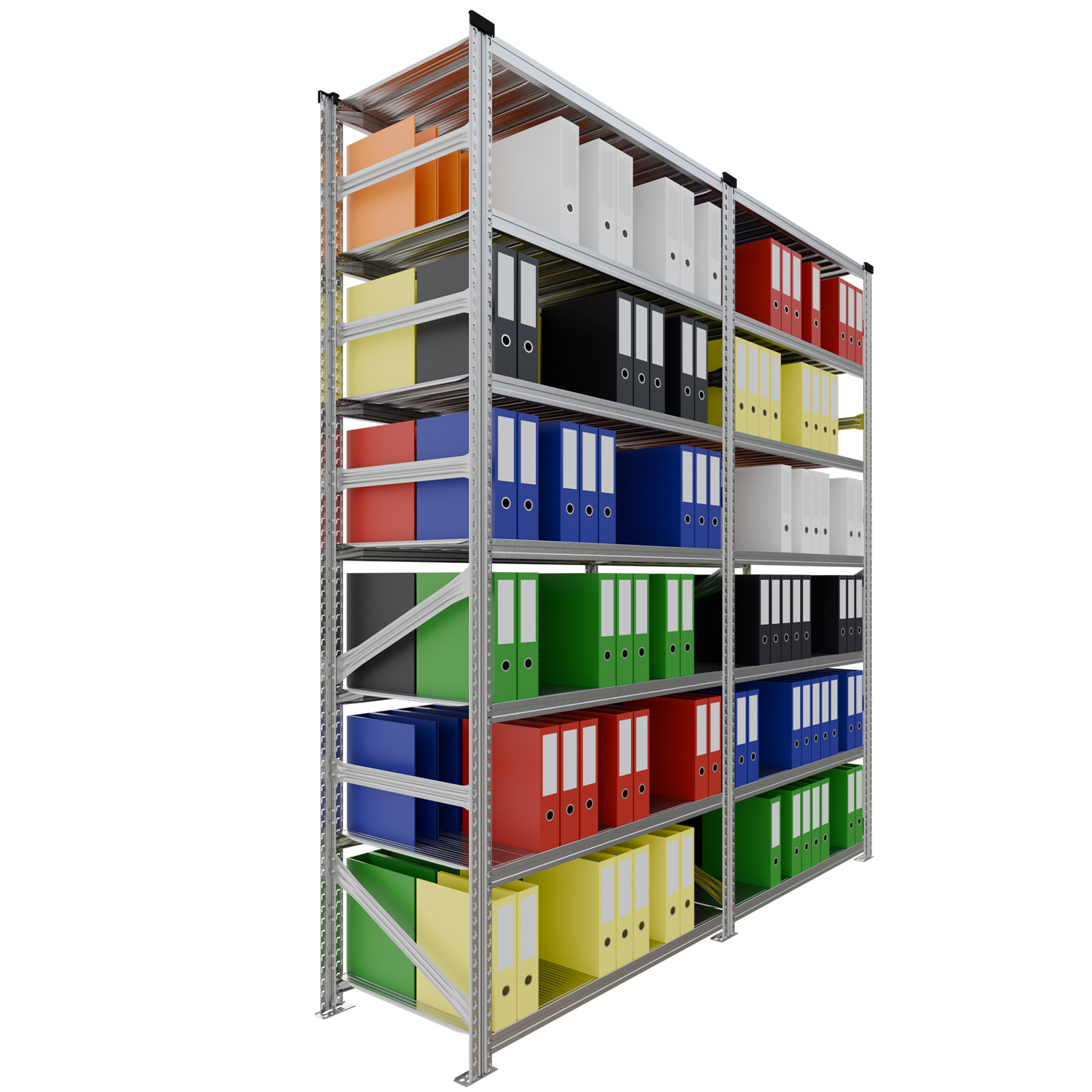 Metalowy regał archiwalny