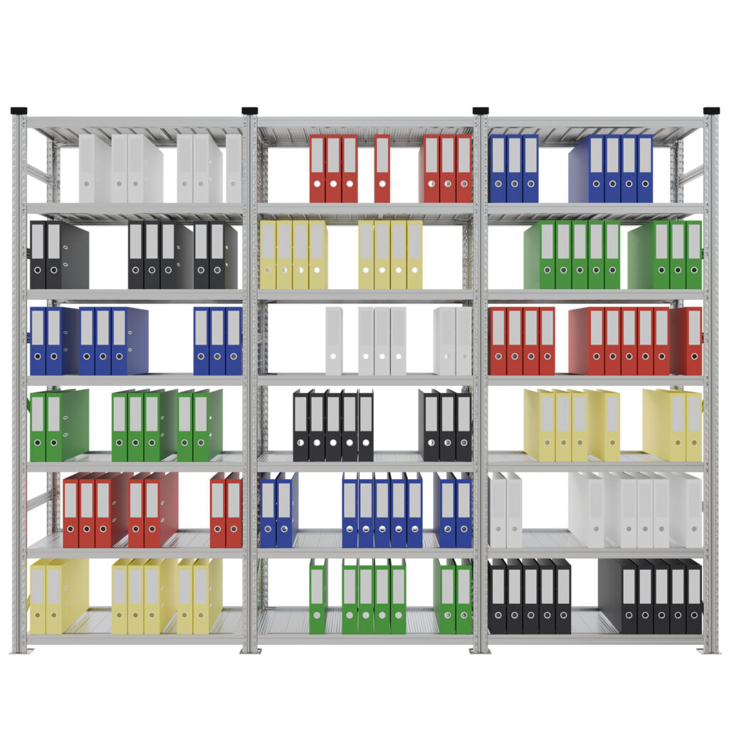 Regał do archiwum na segregatory