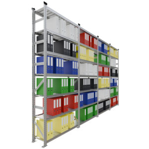 Metalowy regał na dokumenty