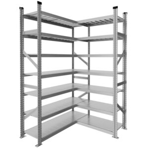 Regał narożny metalowy