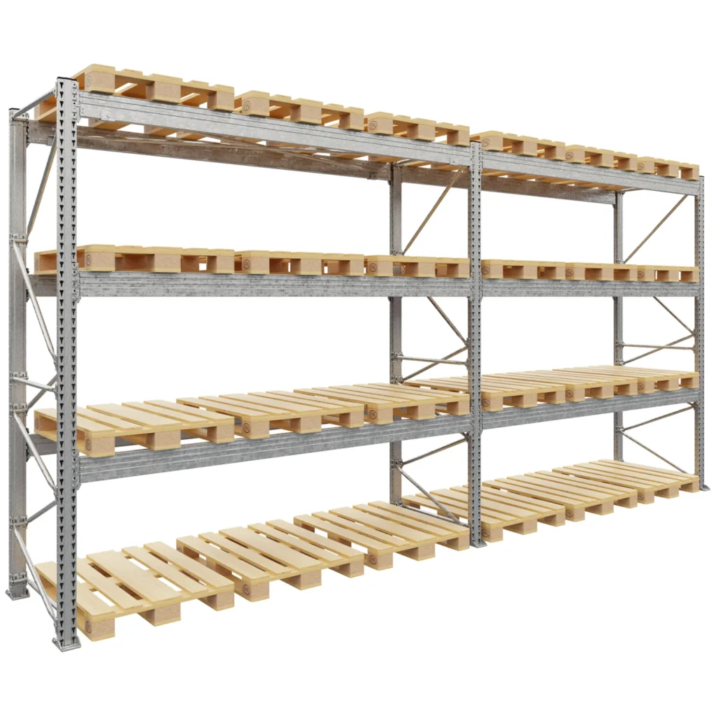 Regał paletowy magazynowy