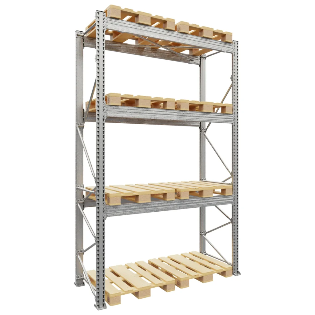 Regał paletowy ze stali