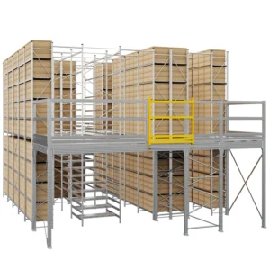 Antresola magazynowa z podestem