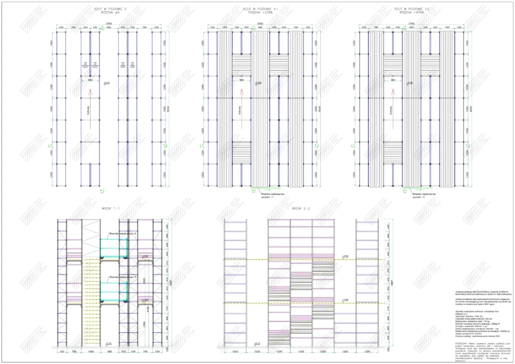 Antresola magazynowa projekt