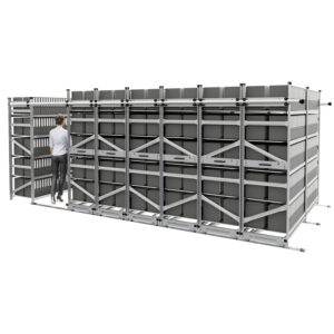 Regały przesuwne do archiwum na segregatory